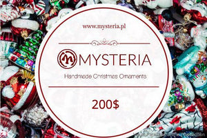 Mysteria Gift Card - Mysteria Christmas Ornaments