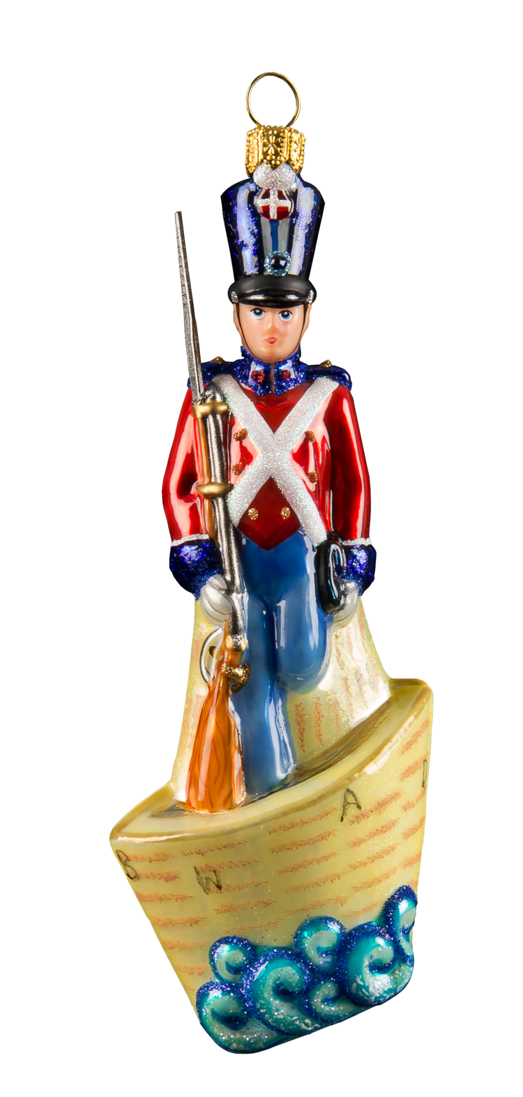 The Steadfast Tin Soldier in a Boat - Mysteria Christmas Ornaments