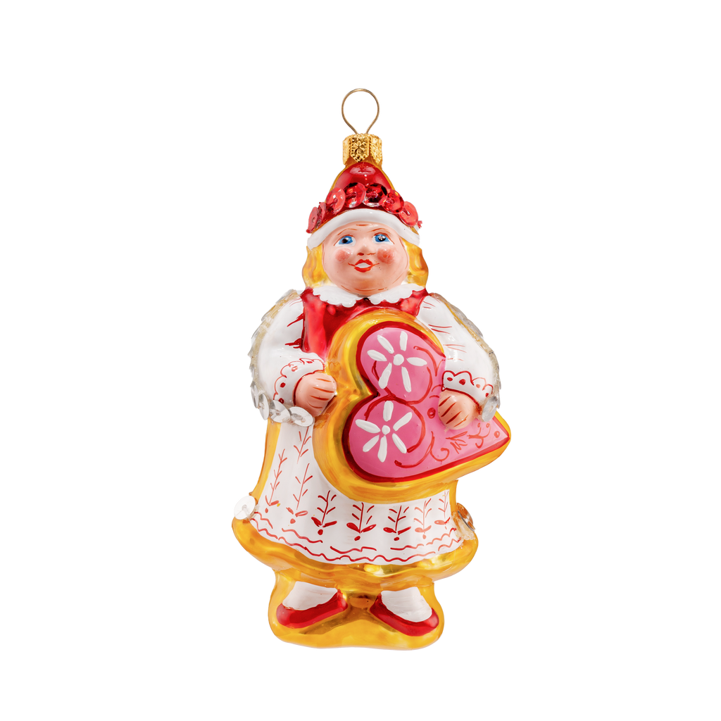 Woman with Ginger Heart - Mysteria Christmas Ornaments