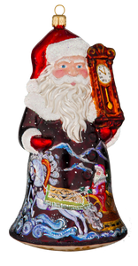 Santa with Clock - Mysteria Christmas Ornaments