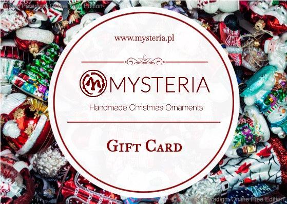 Mysteria Gift Card - Mysteria Christmas Ornaments